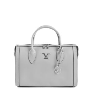 V Italia Womens Handbag Grey V014-S SAFFIANO GRIGIO