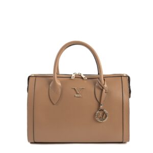 V Italia Womens Handbag Tan V014-G SAFFIANO CUOIO CHIARO