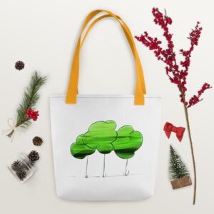 Three trees Tote bag