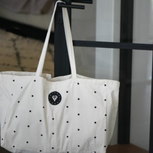 NATURALSOPHY Black dots Shopping-Mom Bag with 6 inside pockets