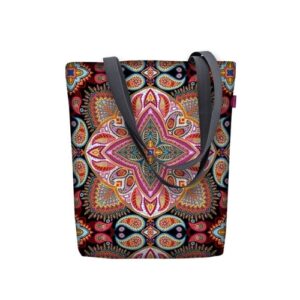 Polka Shoulder Bag In Canvas Sunny Line Bertoni