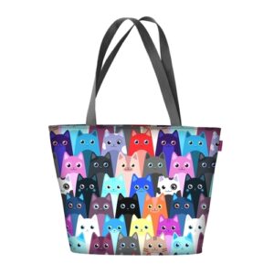 Meow Shoulder Bag In Canvas Holiday Line Bertoni