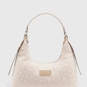 Woven Faux Fur Baguette Shoulder Bag for Women
