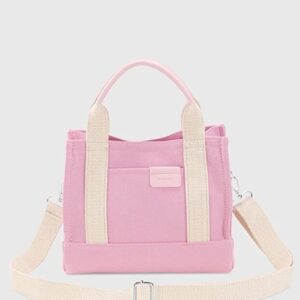 Kadın Pembe Kanvas Tote Bag