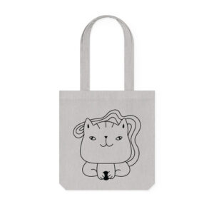 Cute Kitten Woven Tote Bag